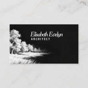 Carte De Visite Lignes Impressionnistes - Paysage h21