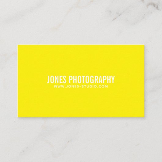 Carte De Visite Lignes modernes jaune (Devant)