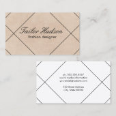 Carte De Visite Lignes modernes / Texture (Devant / Derrière)