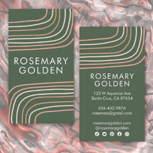 Carte De Visite Lignes neutres douces Minimalistes Simple Élégant 