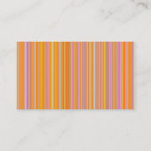 Carte De Visite Lignes orange (Dos)