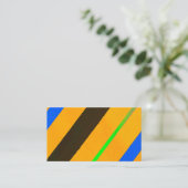 Carte De Visite Lignes orange (Debout devant)