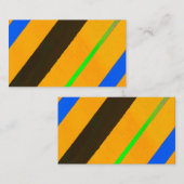 Carte De Visite Lignes orange (Devant / Derrière)