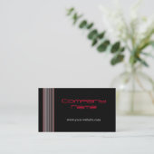 Carte De Visite Lignes rouges (Debout devant)