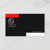 Carte De Visite Lignes structurelles rouges créatives ingénieur (Dos)