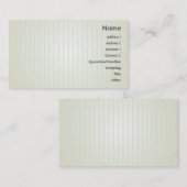 Carte De Visite Lignes Vertes - affaires (Devant / Derrière)