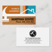 Carte De Visite Lignes verticales du marteau d'origine (Devant / Derrière)