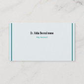 Carte De Visite Lignes Visitenkarte (Dos)