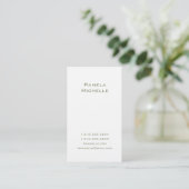 Carte De Visite LIII blanc (Debout devant)