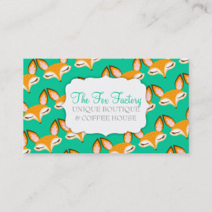 Carte De Visite Lil Foxie - coutume Girly mignonne Bizcards de