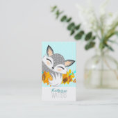 Carte De Visite Lil Foxie Cub - Cute Fox Vertical Bizcards (Debout devant)