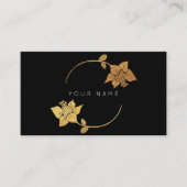 Carte De Visite Lila Cercles Golden Foil Black Vip (Devant)