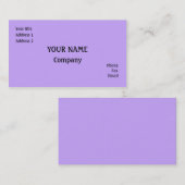 Carte De Visite Lilac (Devant / Derrière)