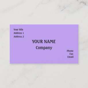Carte De Visite Lilac