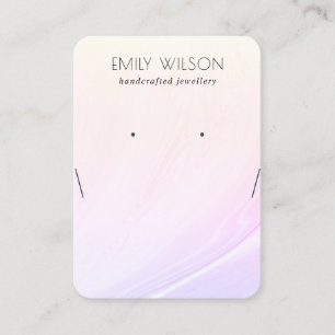 Carte De Visite Lilac Blush Holographique Elevage Écran de collier