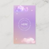 Carte De Visite Lilac Connect Us Social Media QR Code (Dos)