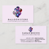 Carte De Visite Lilac Événement Plan Parties scintillant Décoratio (Devant / Derrière)