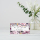 Carte De Visite Lilac Floral (Debout devant)