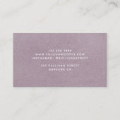 Carte De Visite Lilac Floral (Dos)