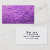 Carte De Visite Lilac Fur (Devant / Derrière)