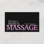 Carte De Visite Lilac noir décent blanc typographique et élégant (Devant)