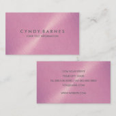 Carte de visite Lilac Pink Sheen (Devant / Derrière)