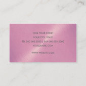 Carte de visite Lilac Pink Sheen (Dos)