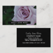 Carte De Visite Lilac Rose, fleuriste (Devant / Derrière)