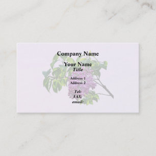Carte De Visite Lilacs à l'ouverture