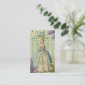 Carte De Visite Lilas au printemps, en ivoire, (Debout devant)