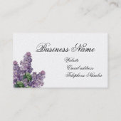 Carte De Visite Lilas au printemps, or (Dos)