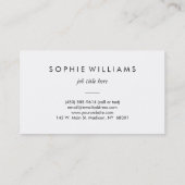 Carte De Visite Lilas floraux pourpres professionnels (Dos)