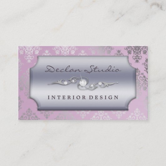 Carte De Visite Lilas se précipitant la mode/design d'intérieur de (Devant)
