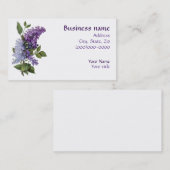 Carte De Visite Lilas vintages (Devant / Derrière)