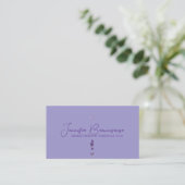 Carte De Visite Lilas Violet Lavande (Debout devant)