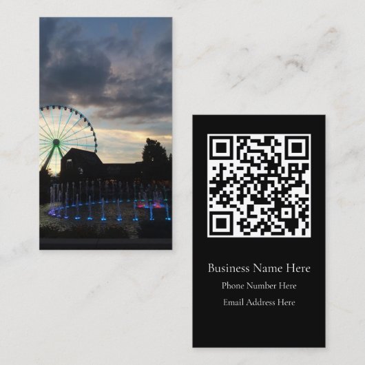 Carte De Visite L'île à Pigeon Forge (Devant / Derrière)