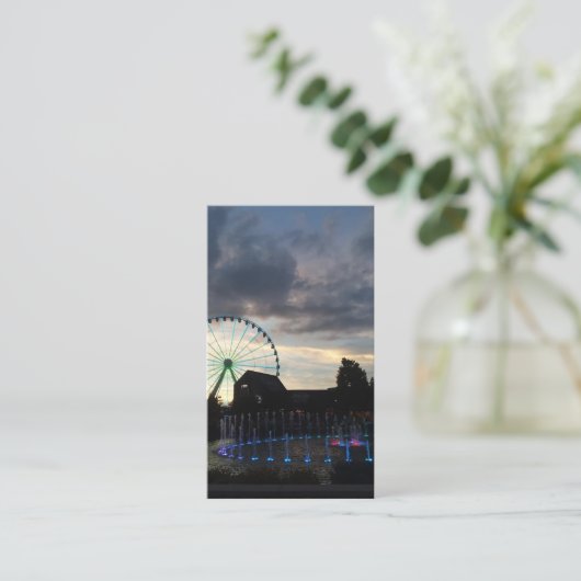 Carte De Visite L'île de Pigeon Forge (Debout devant)