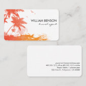 Carte De Visite L'île tropicale (Devant / Derrière)