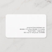 Carte De Visite L'île tropicale (Dos)