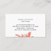 Carte De Visite L'île tropicale (Dos)