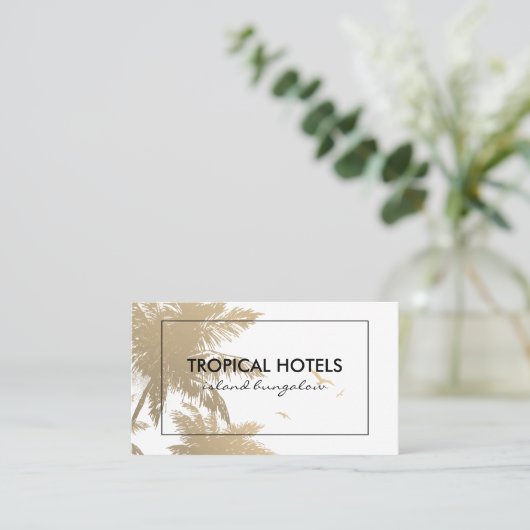 Carte De Visite L'île tropicale (Debout devant)