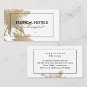 Carte De Visite L'île tropicale (Devant / Derrière)