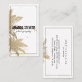 Carte De Visite L'île tropicale (Devant / Derrière)