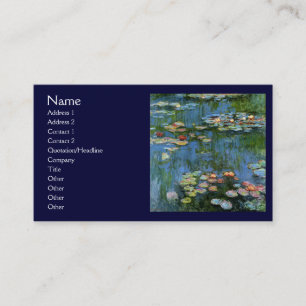 Carte De Visite Lillies d'eau par Monet