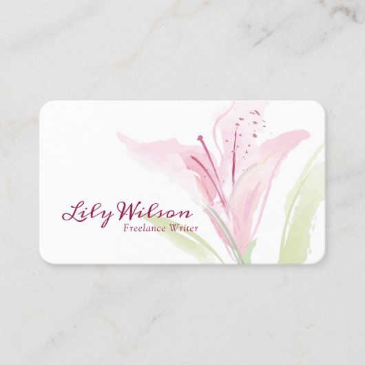 Carte De Visite Lily (Devant)
