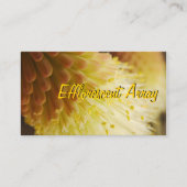 Carte De Visite Lily de torche rayonnante (Devant)