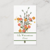 Carte De Visite Lily du fleuriste de la Vallée (Devant)
