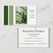 Carte De Visite Lily du planificateur d'événements de la vallée (Devant / Derrière)