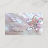 Carte De Visite Lily Élégant en Nacre (Dos)