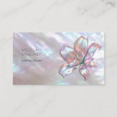 Carte De Visite Lily Élégant en Nacre (Devant)
